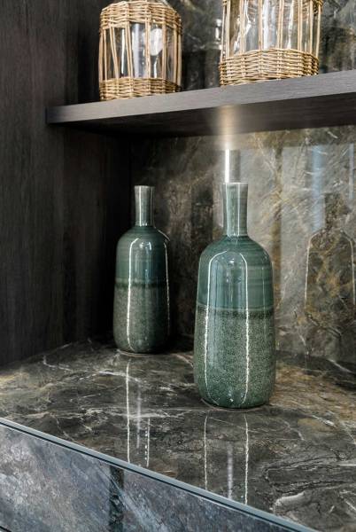 Plan de travail de cuisine en Granite exotique vert Neolith à prix pas cher au Maroc entre Casablanca et Rabat